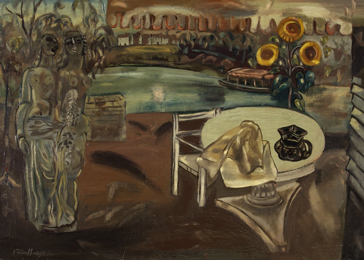Ogród Sabriny, ok. 1934 (olej na płótnie) autorstwa Frances Hodgkins