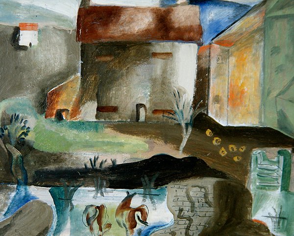 Staw Młyński, ok. 1930 (olej na pokładzie) autorstwa Frances Hodgkins