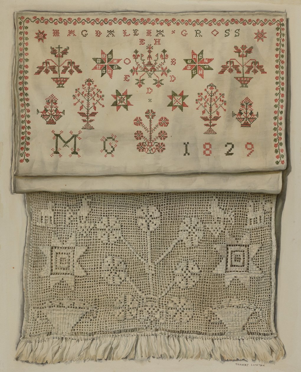 1829 Pokaż ręcznik autorstwa Frances Lichten