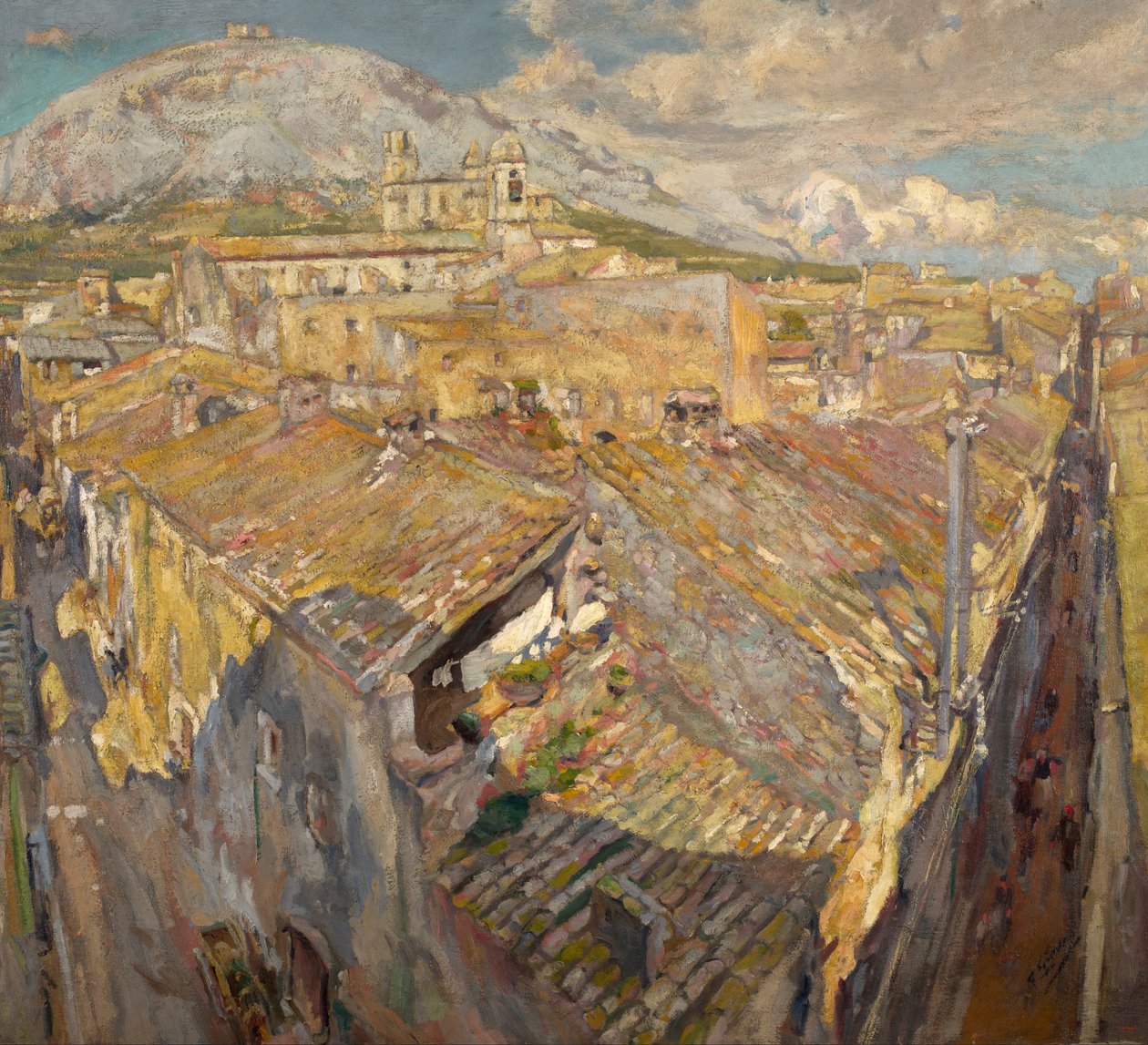 Wioska w LEmpordà autorstwa Francesc Gimeno