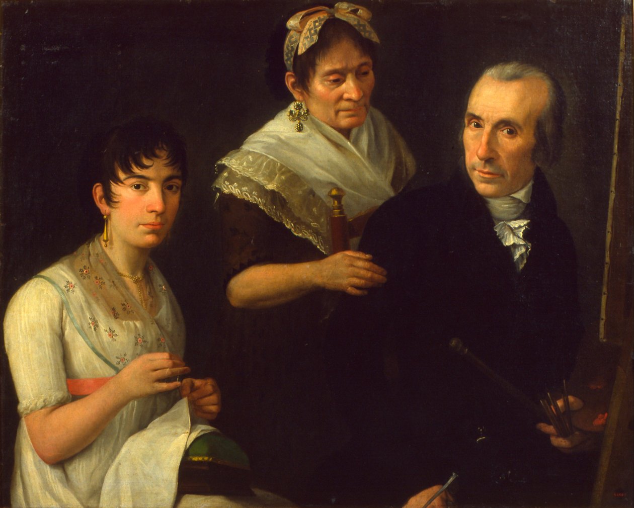 Rodzina malarza autorstwa Francesc Lacoma i Sans