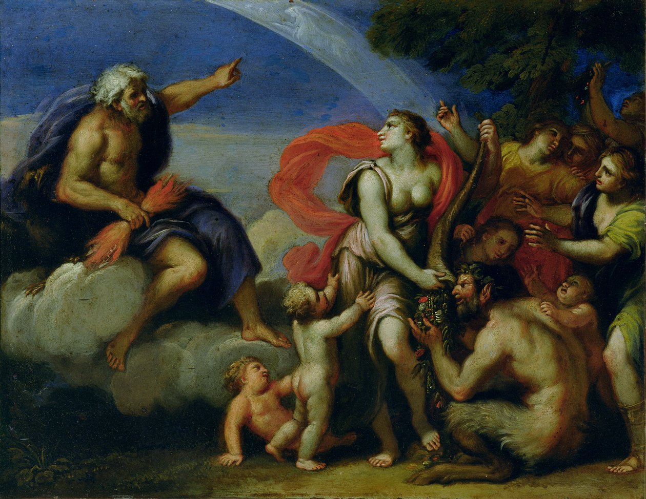 Jowisz i Pandora autorstwa Francesco Albani