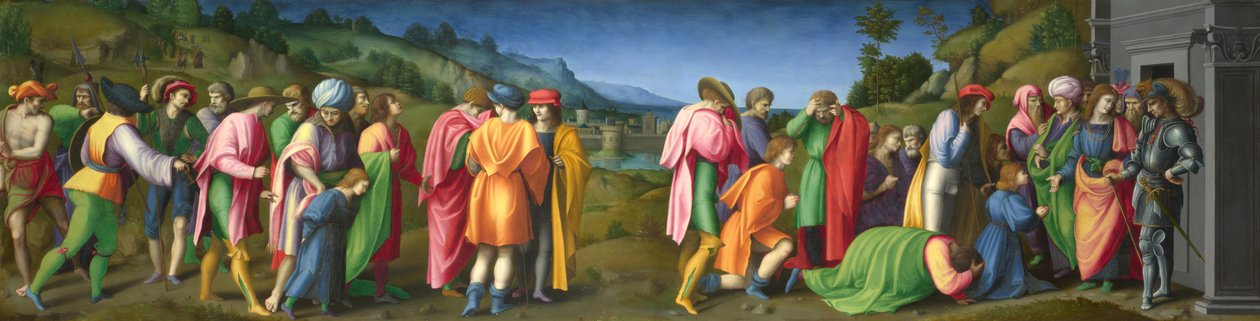 Józef wybacza swoim braciom autorstwa Francesco Ubertini Bacchiacca