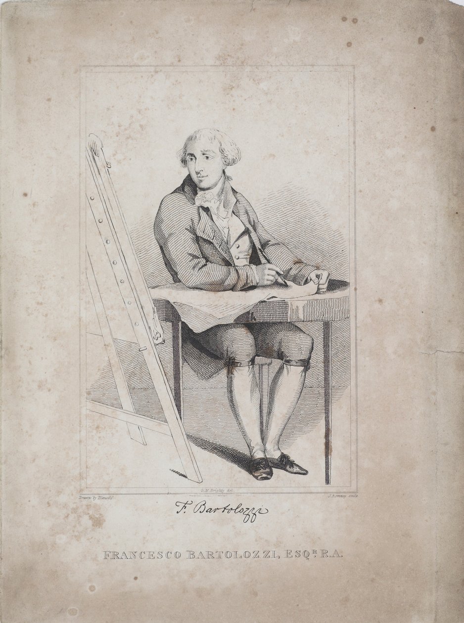 Francesco Bartolozzi, rytowany przez George