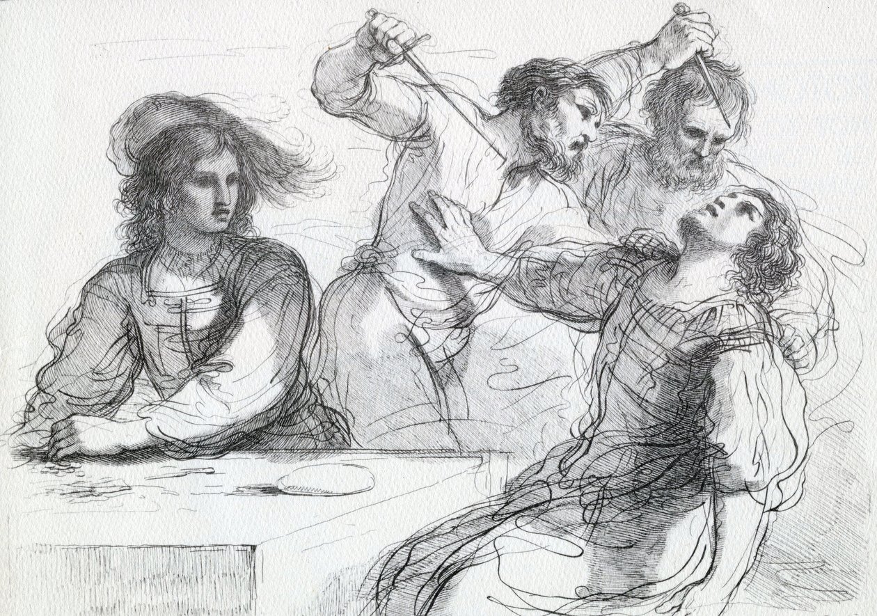 Kłótnia o grę, 1764 autorstwa Francesco Bartolozzi