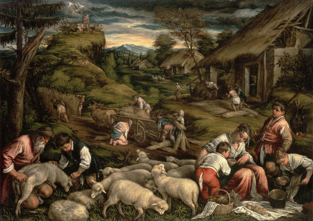Lato, 1576, (szczegóły patrz 65686) (patrz także 75815) autorstwa Francesco Bassano