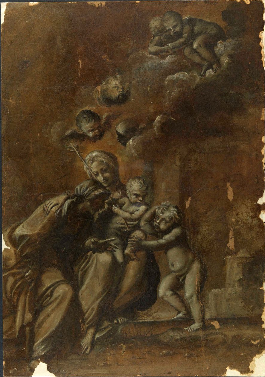 Dziewica z Dzieciątkiem ze św. Janem i św. Anną autorstwa Francesco Brizio