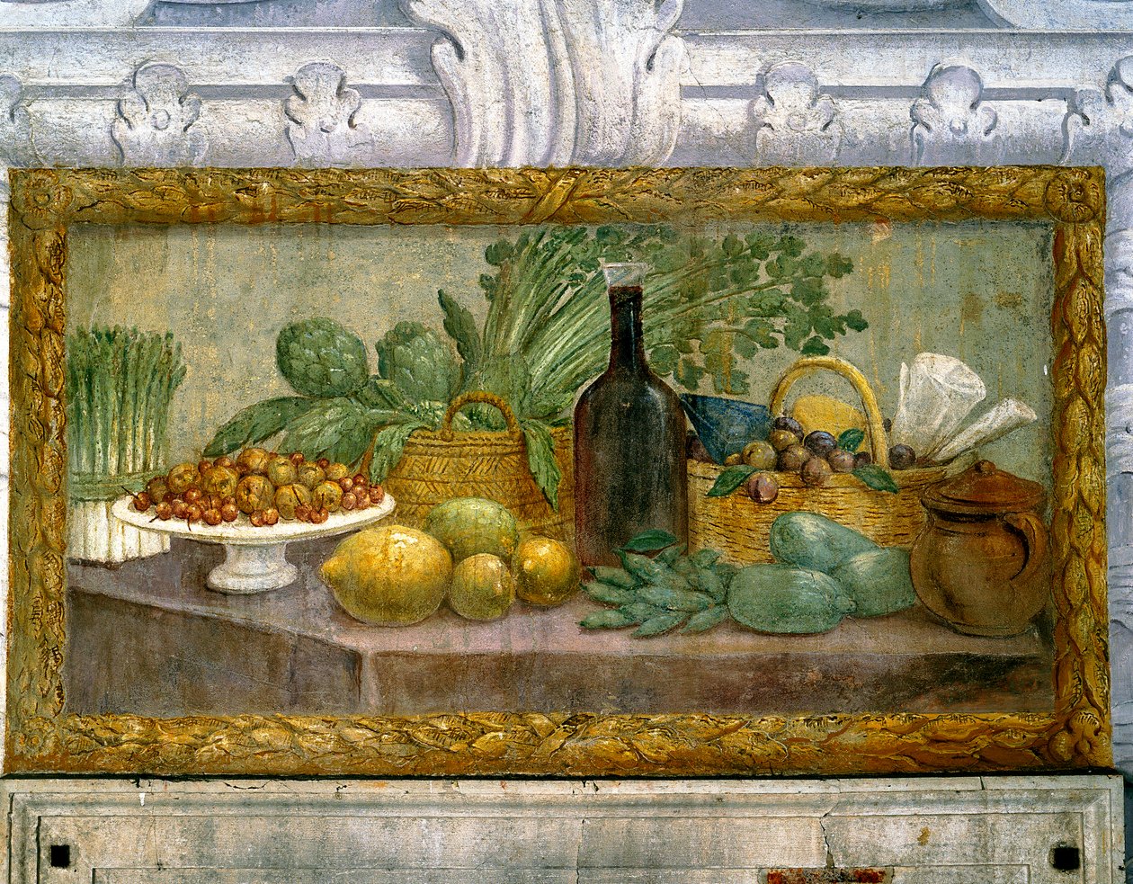 Martwa natura z koszem karczochów autorstwa Francesco Ferrari