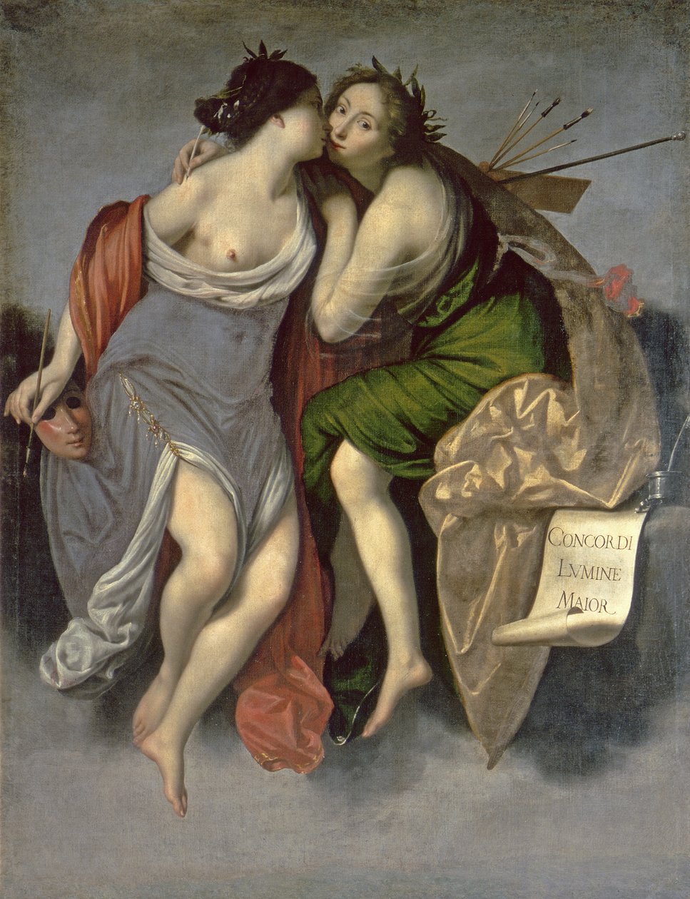 Alegoria o związku malarstwa i poezji, 1626 autorstwa Francesco Furini