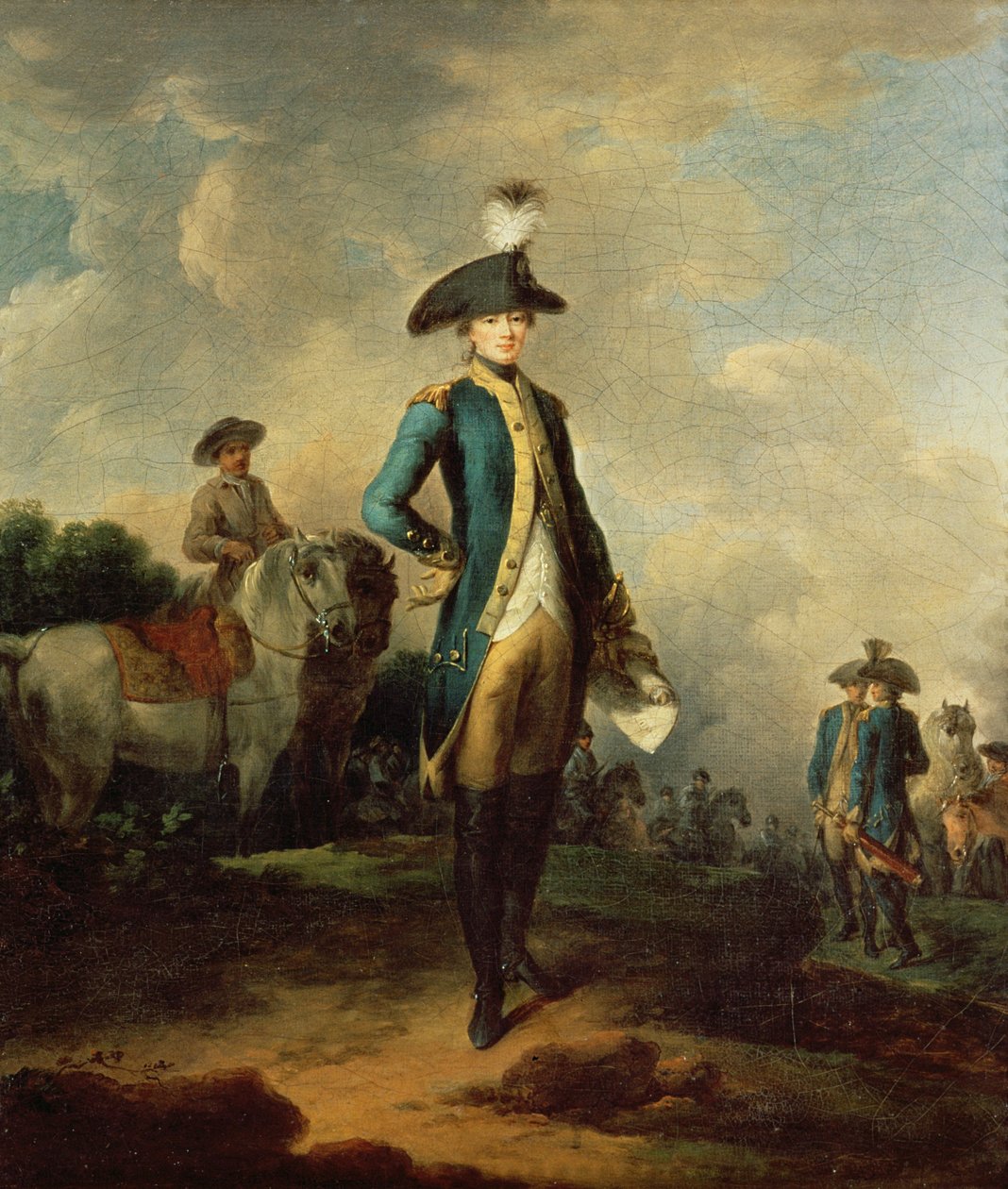 markiz de La Fayette (1757-1834), ok.1781-85 autorstwa Francesco Giuseppe Casanova
