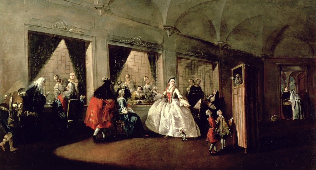 Salon klasztoru San Zaccaria autorstwa Francesco Guardi