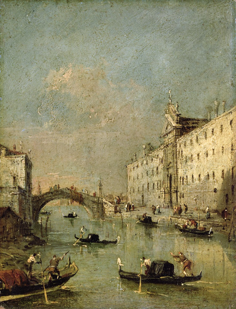 Wenecja, Rio dei Mendicanti autorstwa Francesco Guardi