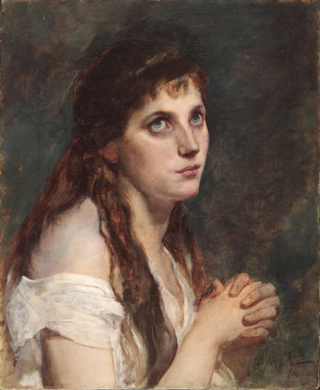 Dziewczyna z założonymi rękami autorstwa Francesco Hayez