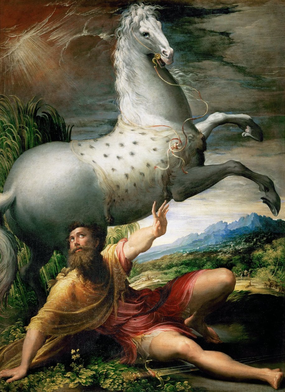 Autoportret we wypukłym lustrze autorstwa Parmigianino