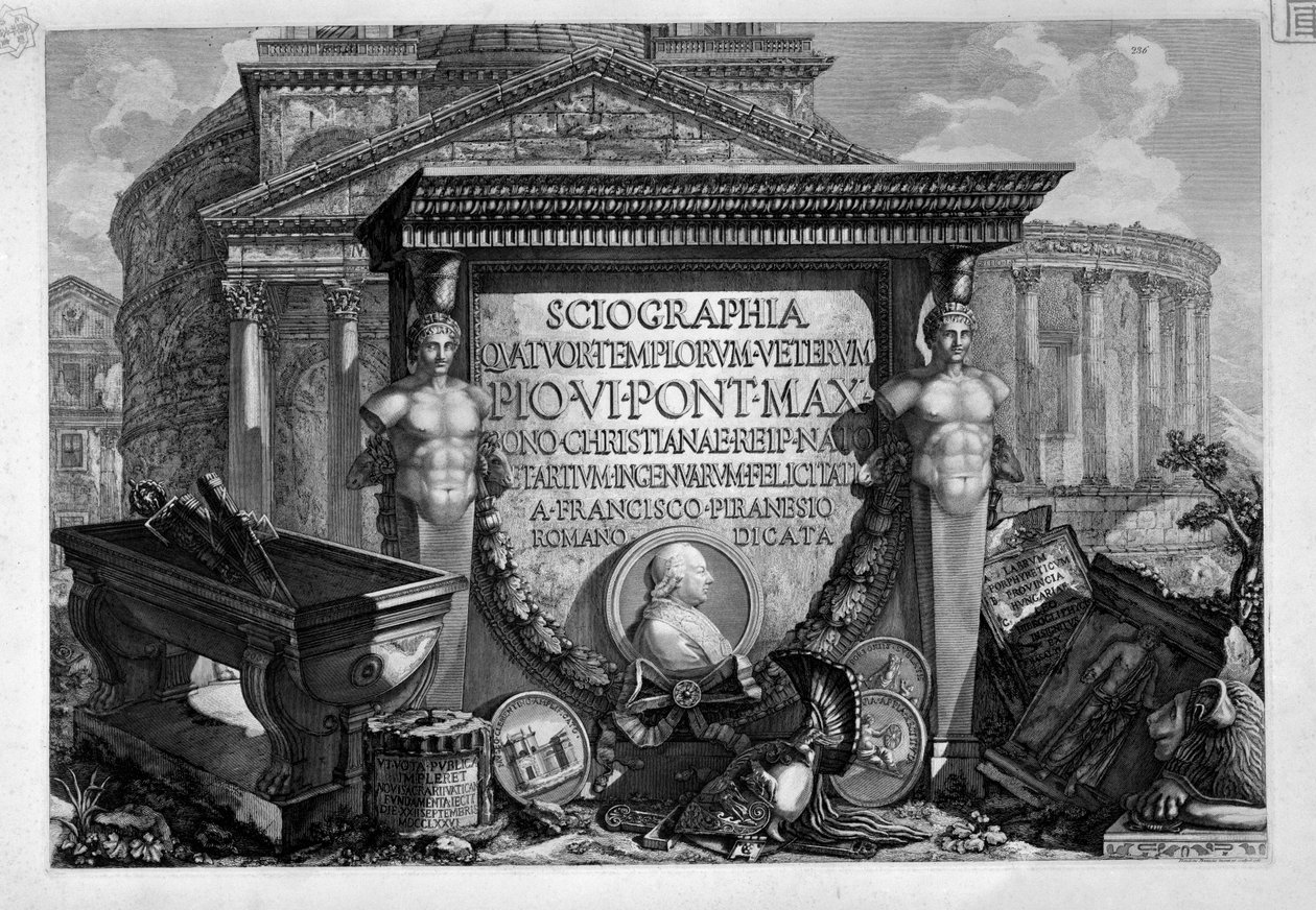Fronton autorstwa Francesco Piranesi
