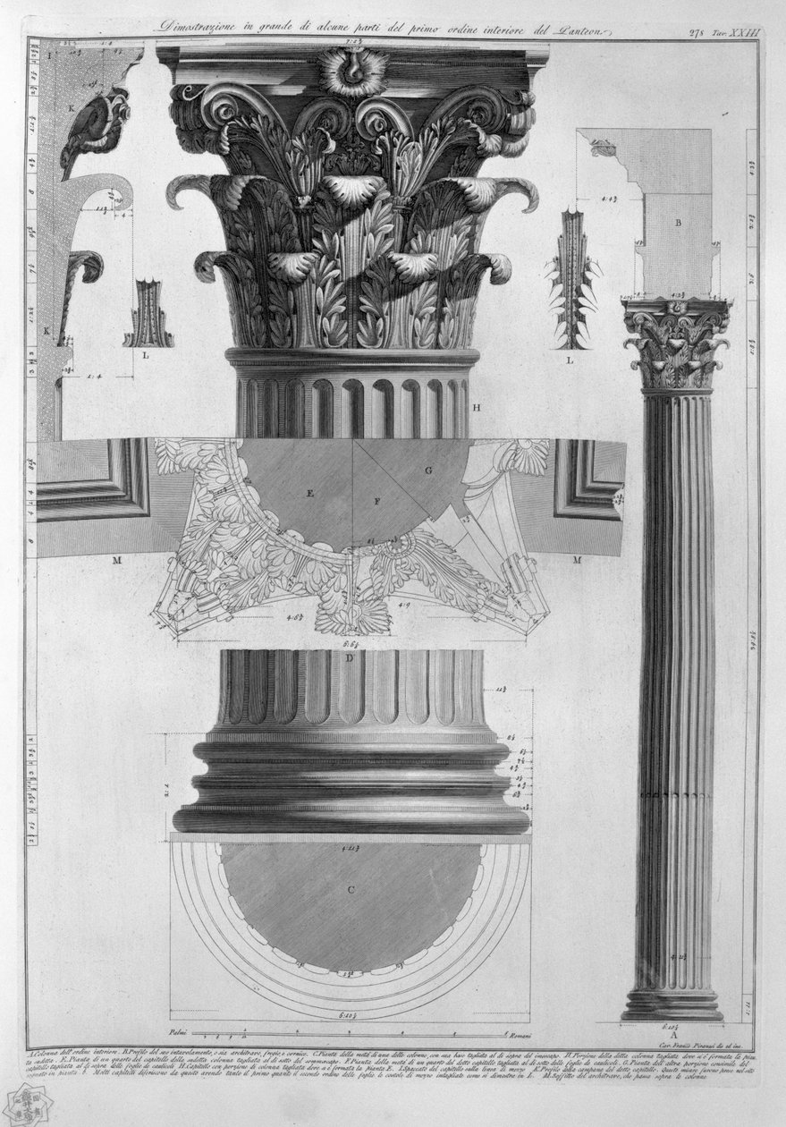 Panteon na górze. Niebo autorstwa Francesco Piranesi
