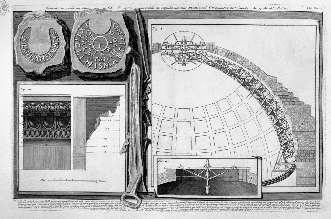 Panteon, tav. XXIX autorstwa Francesco Piranesi