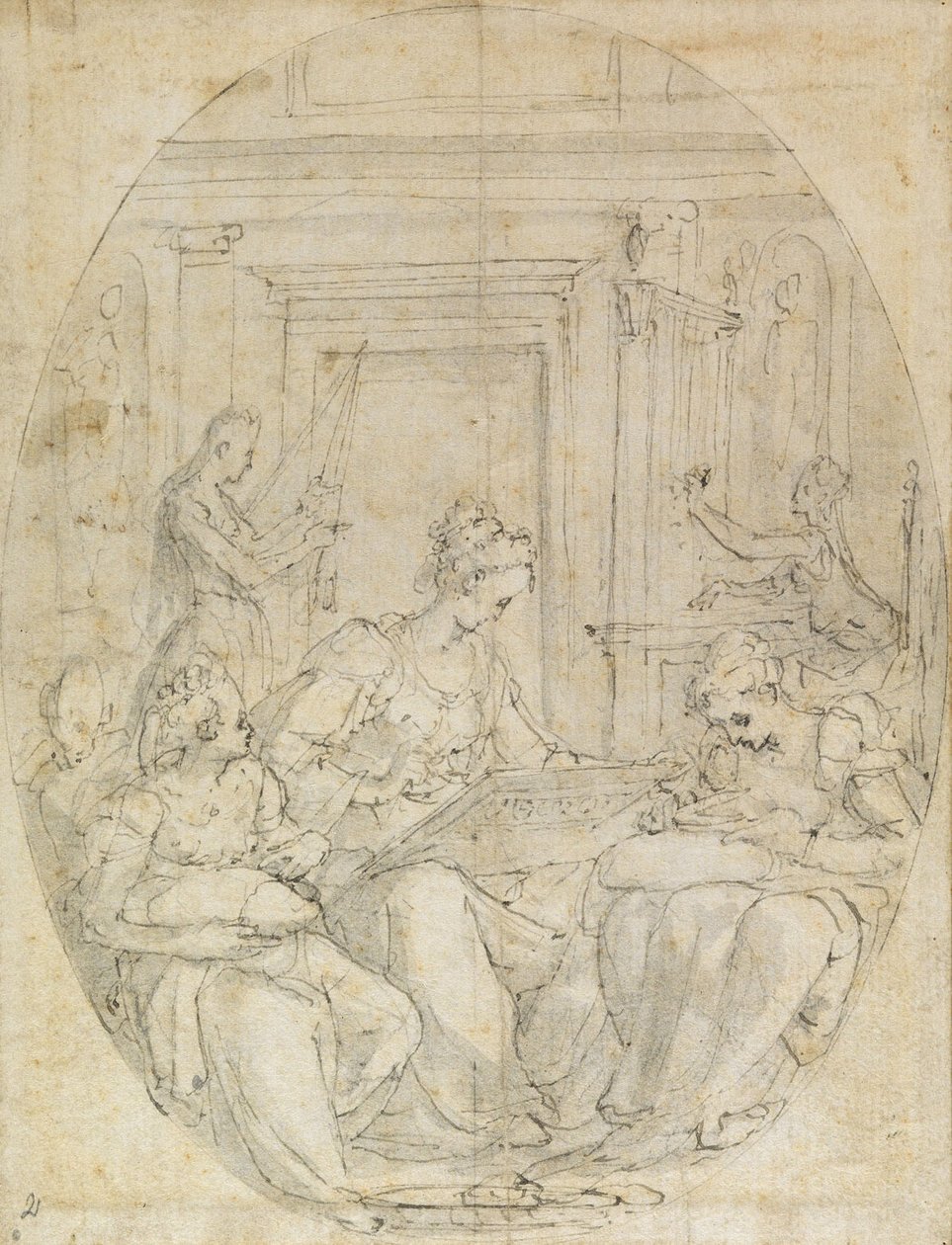 Kobiety w pracy autorstwa Francesco Primaticcio