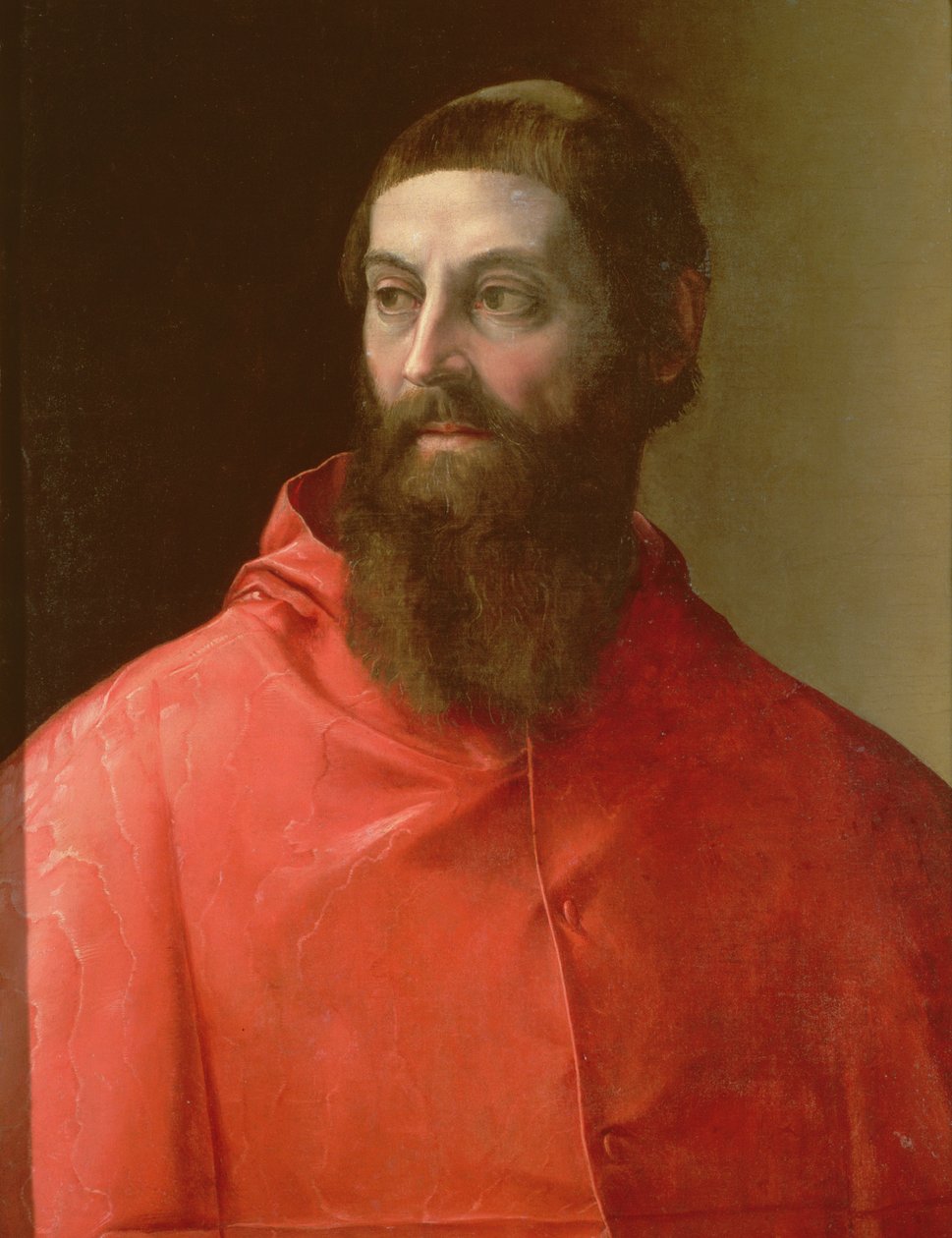 Kardynał Rudolfo Pio, biskup Faenzy (ok. 1500-64), 1528 autorstwa Francesco de Rossi Salviati Cecchino