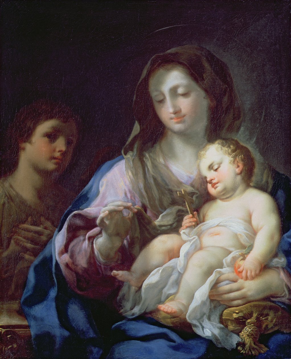 Madonna z Dzieciątkiem ze św. Janem Chrzcicielem autorstwa Francesco Trevisani