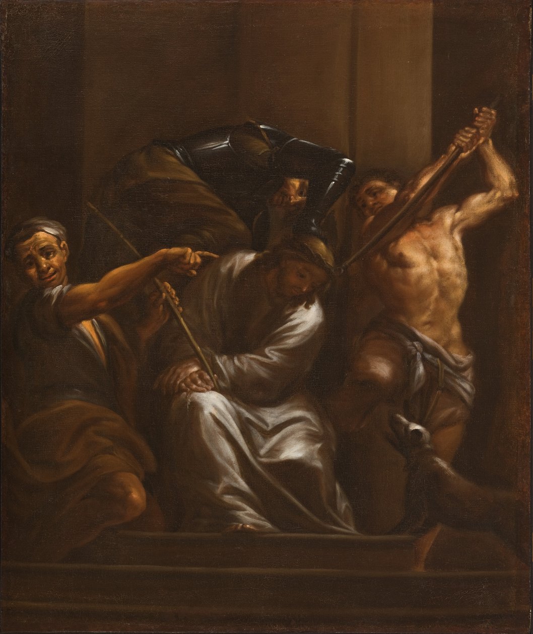 Ukoronowanie cierniem, ok. 1700 autorstwa Francesco Trevisani