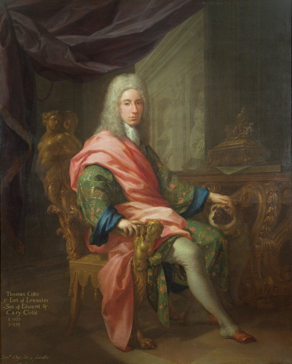 Thomas Coke (ur. 1698) 1st Earl of Leicester (of the First Creation) autorstwa Francesco Trevisani