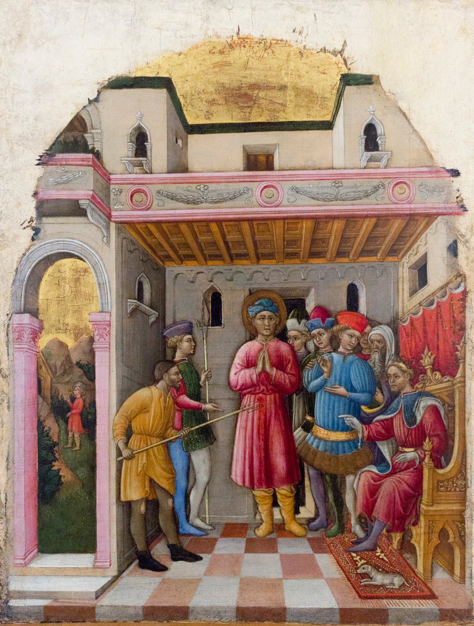Męczeństwo San Mamante autorstwa Francesco de Franceschi
