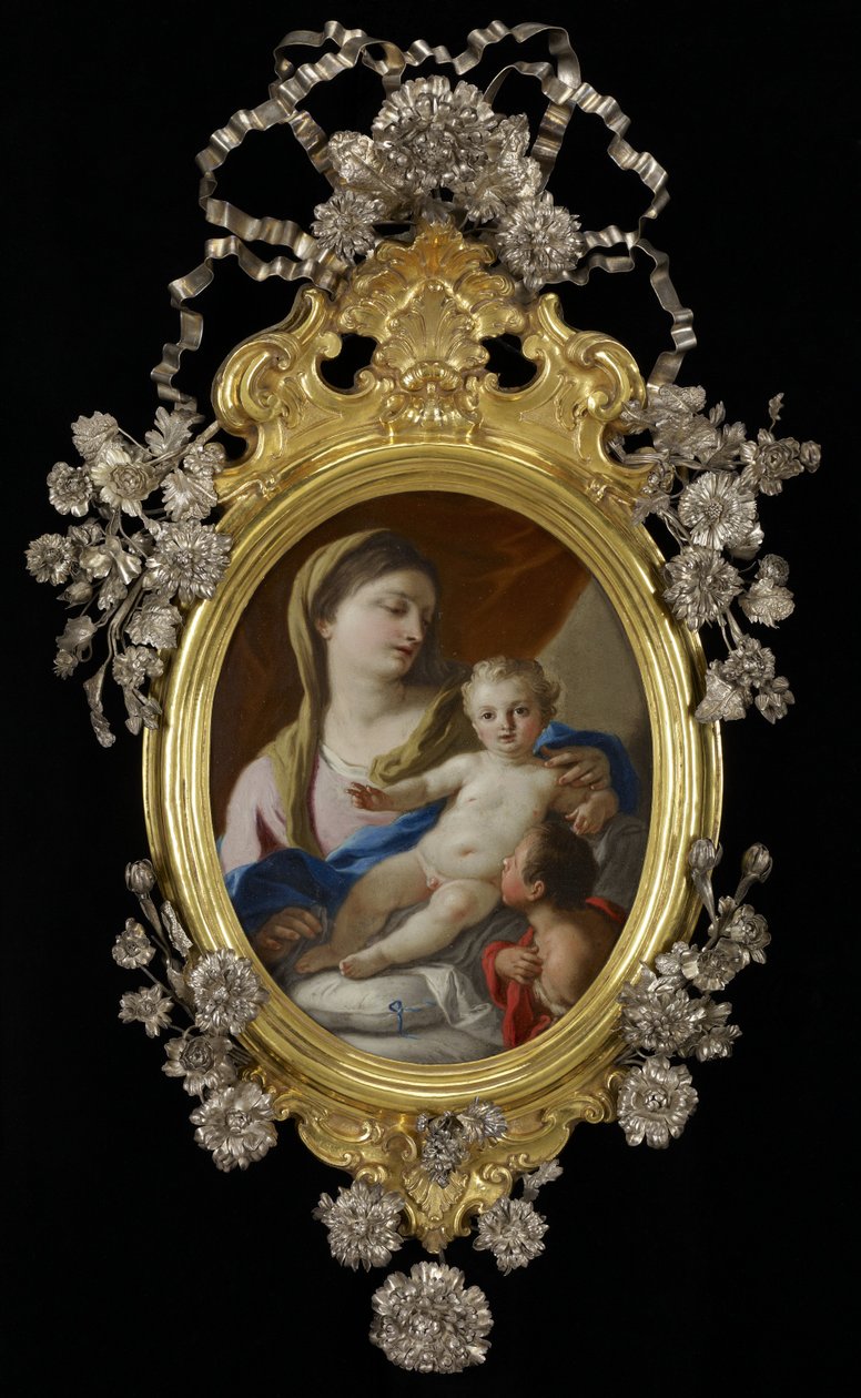 Madonna z Dzieciątkiem z Dzieciątkiem Św. Jan autorstwa Francesco de Mura  