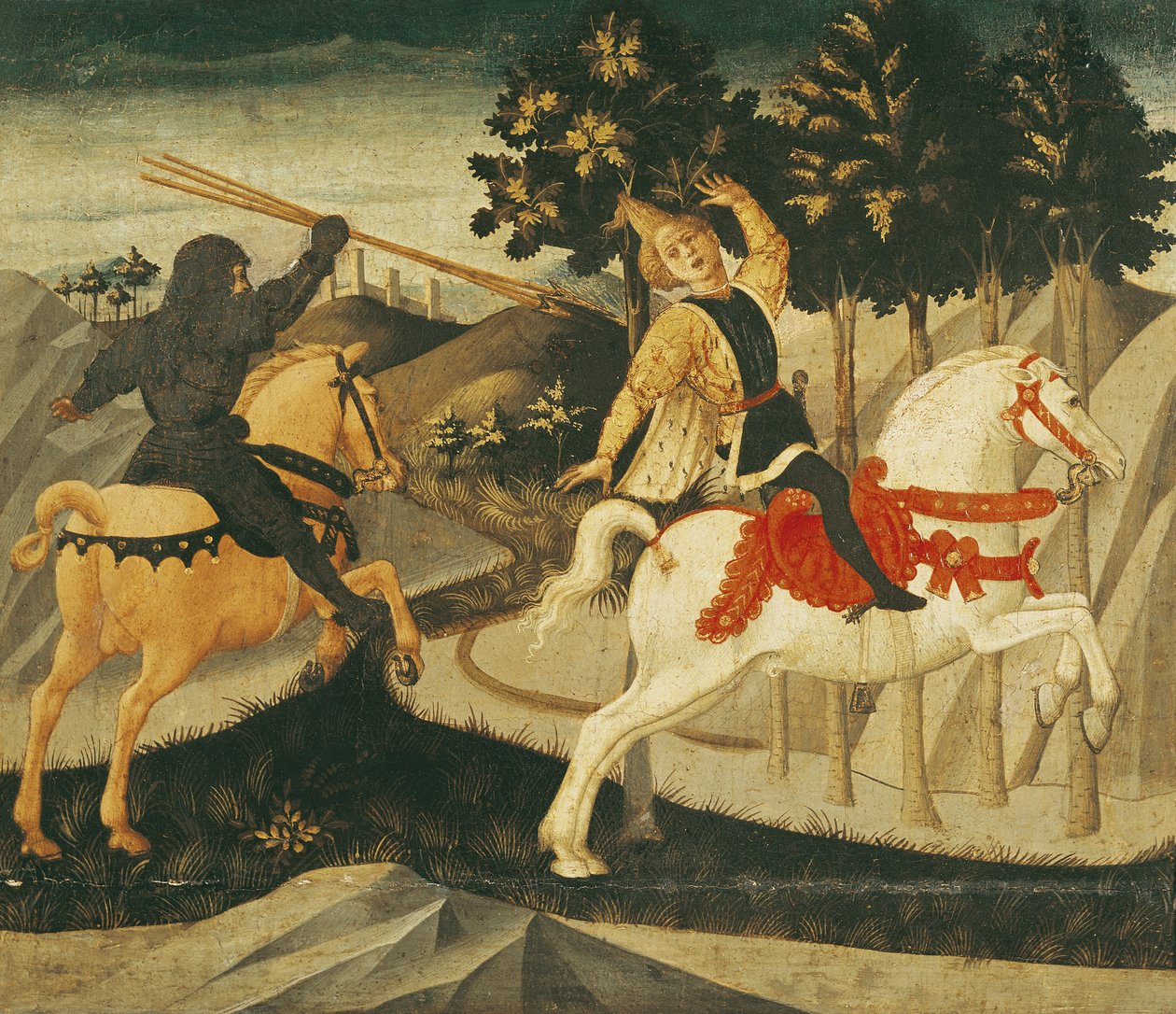 Śmierć Absaloma autorstwa Francesco di Stefano Pesellino
