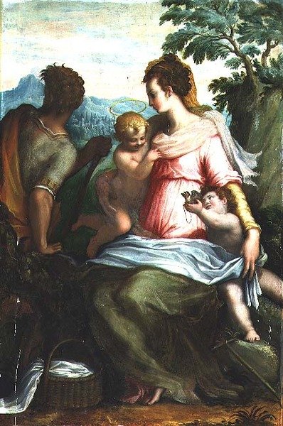 Madonna z Dzieciątkiem ze św. Janem Chrzcicielem autorstwa Francesco Morandini