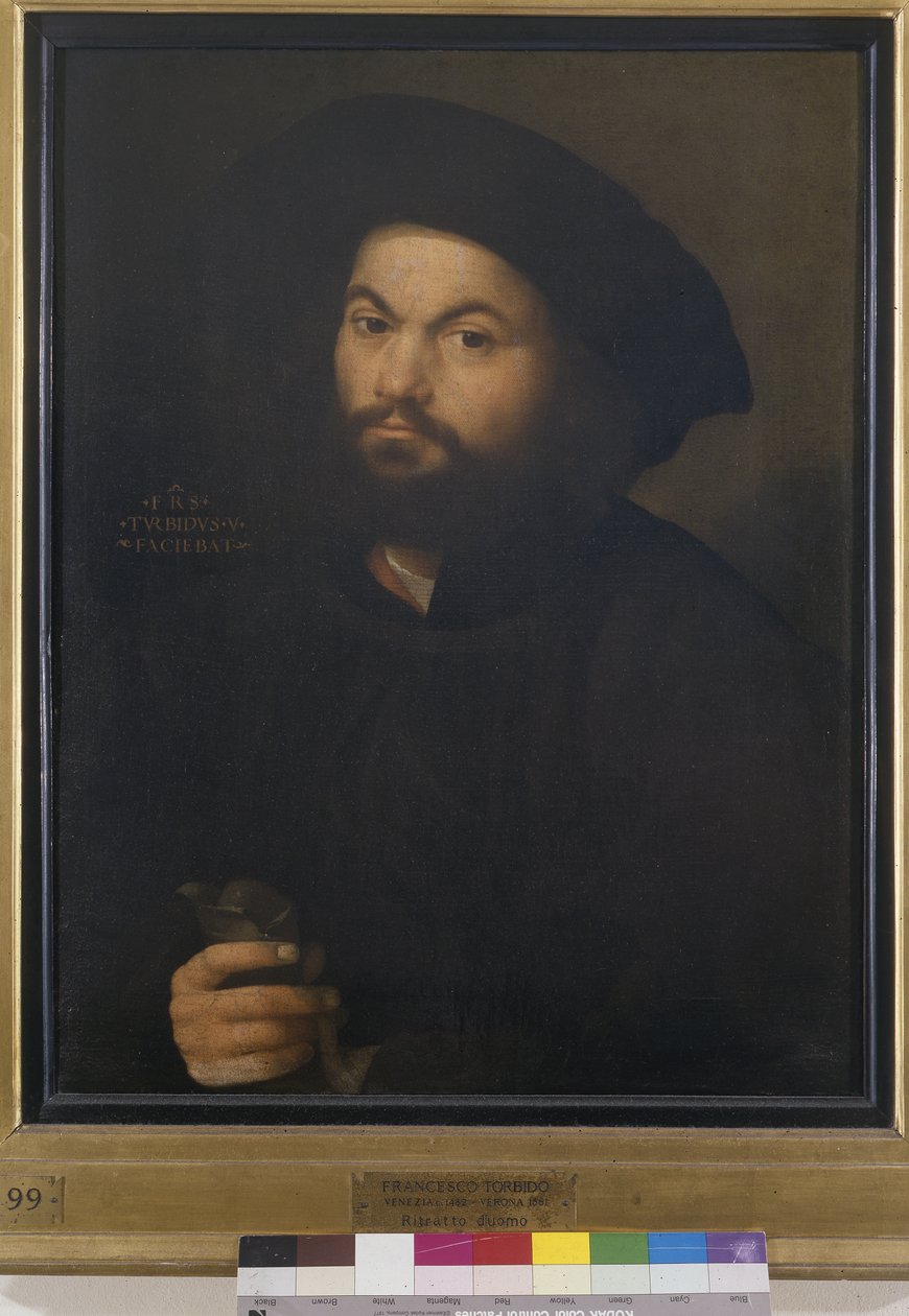 Portret mężczyzny, ok. 1520 (olej na płótnie) autorstwa Francesco Torbido