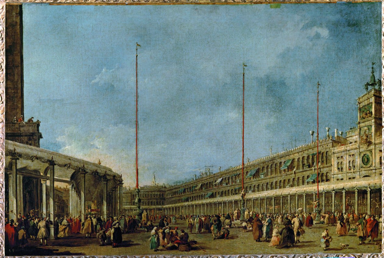 Doża Wenecji podąża za procesją Bożego Ciała ... autorstwa Francesco (circle of) Guardi