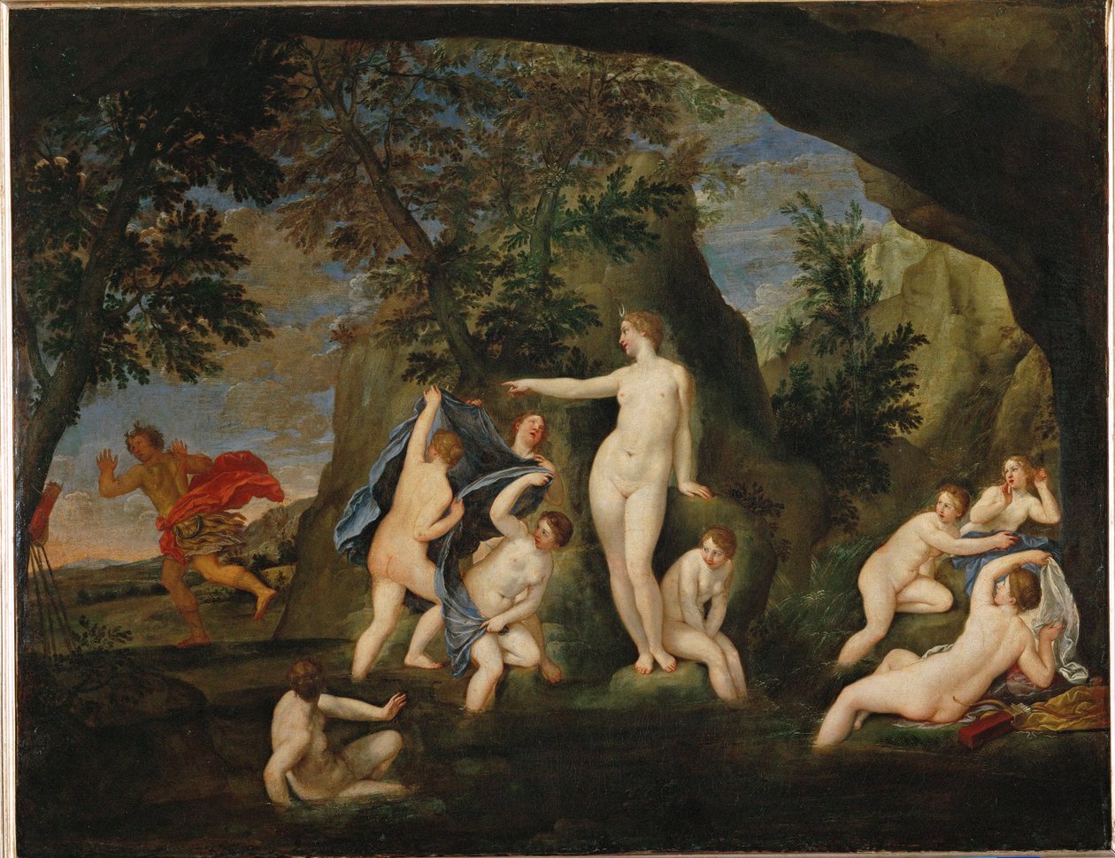 Acteon metamorphose en cerf - Actaion zmienił się w jelenia ... autorstwa Francesco Albani