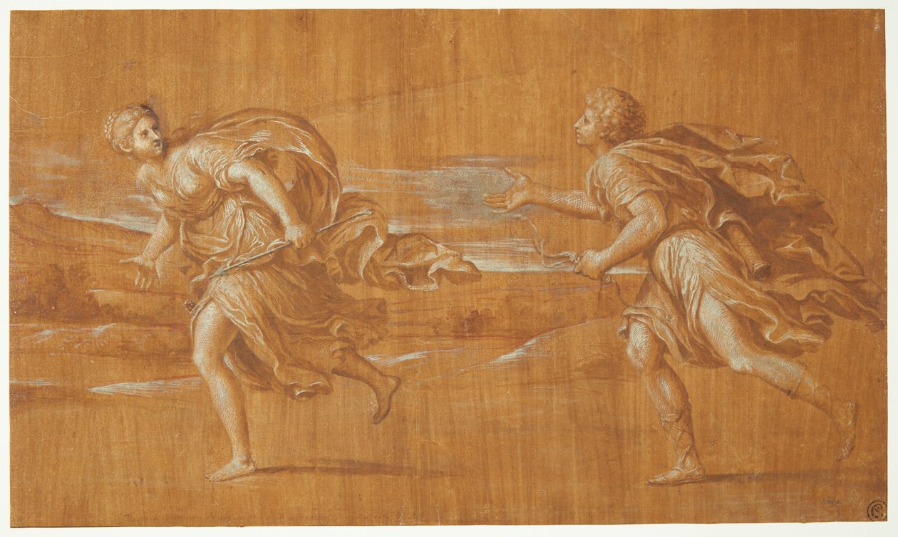 Apollon verfolgt Daphne autorstwa Francesco Albani