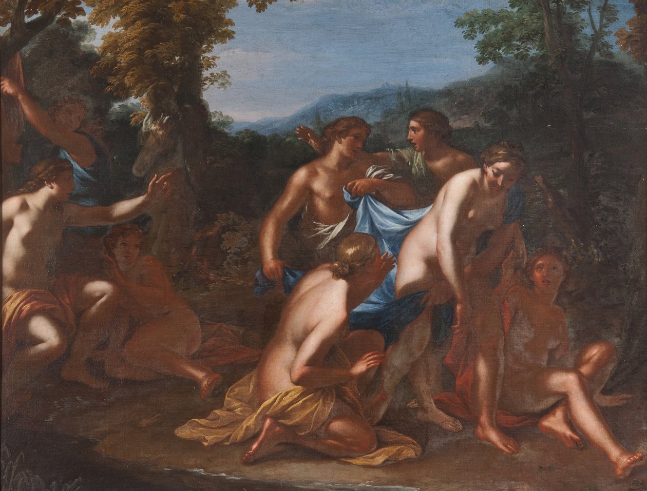 Diana und Callisto mit Nymphen autorstwa Francesco Albani