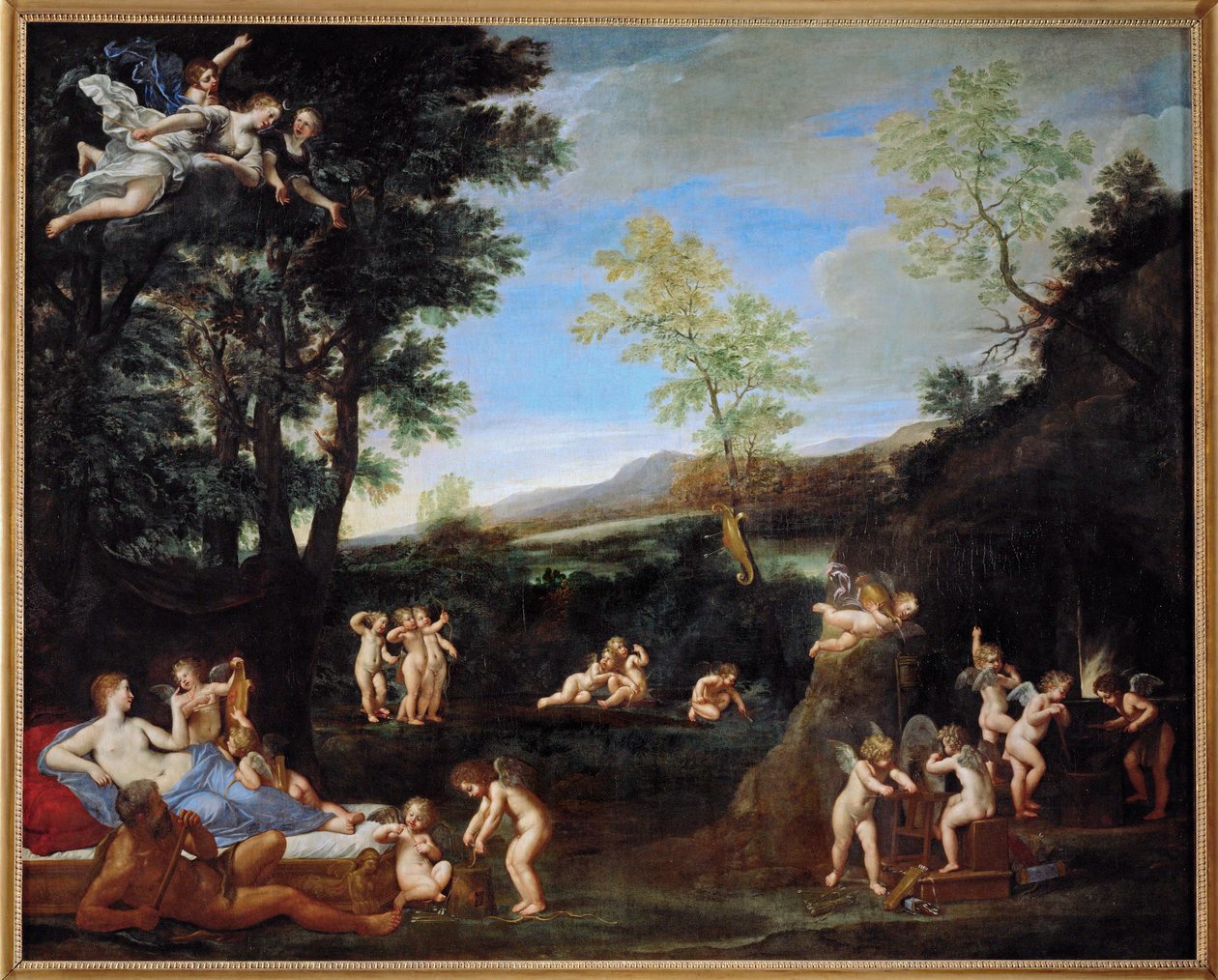 Le repos de Venus et de Vulcain - odpoczynek Wenus i Wulkana ... autorstwa Francesco Albani