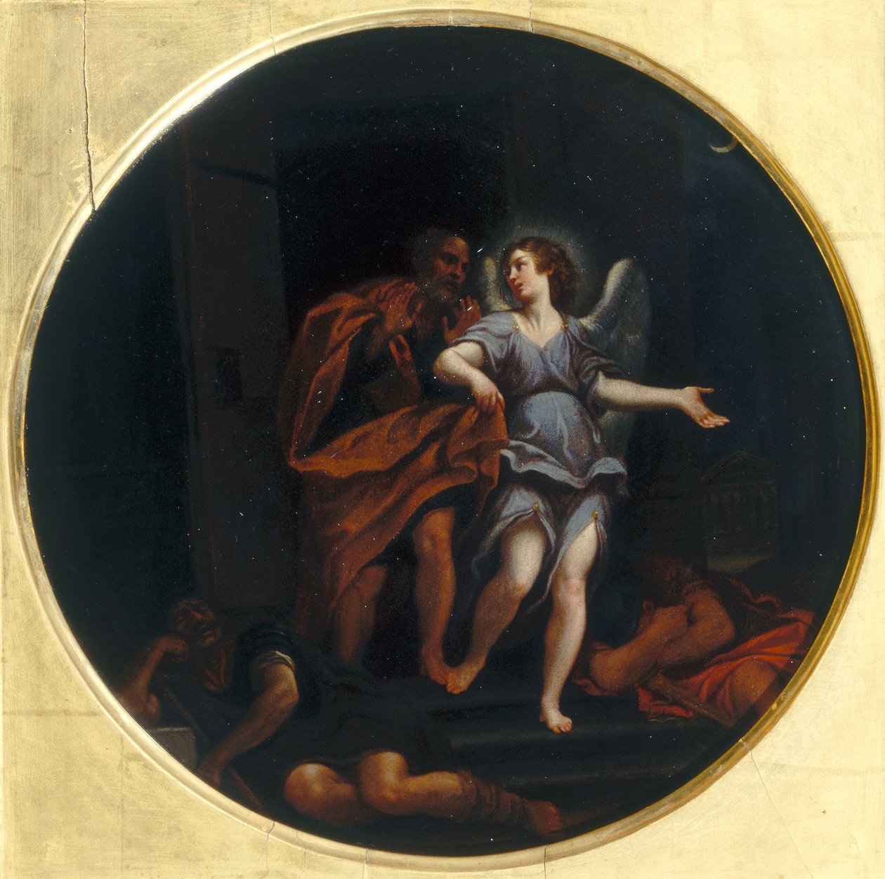 Św. Piotr uwolniony z więzienia autorstwa Francesco Albani