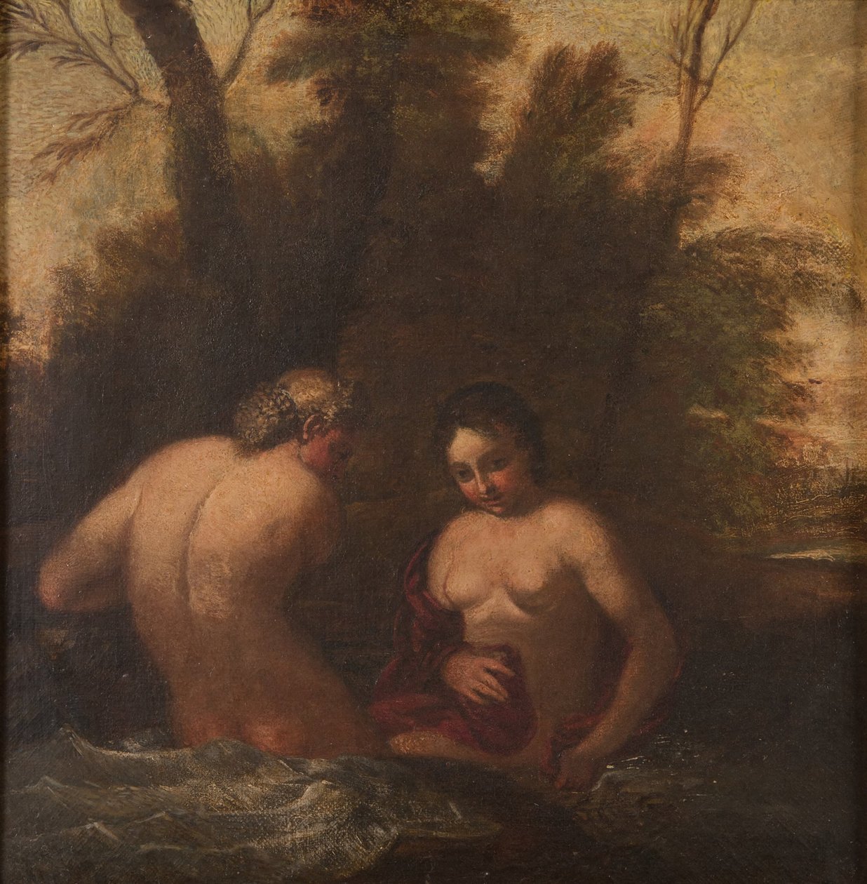 Zwei badende Nymphen autorstwa Francesco Albani