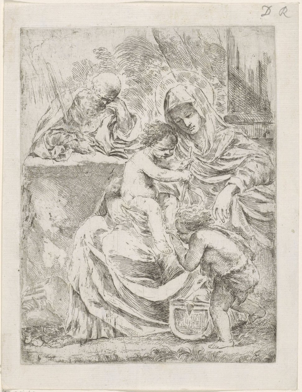 Święta Rodzina z Janem autorstwa Francesco Amato