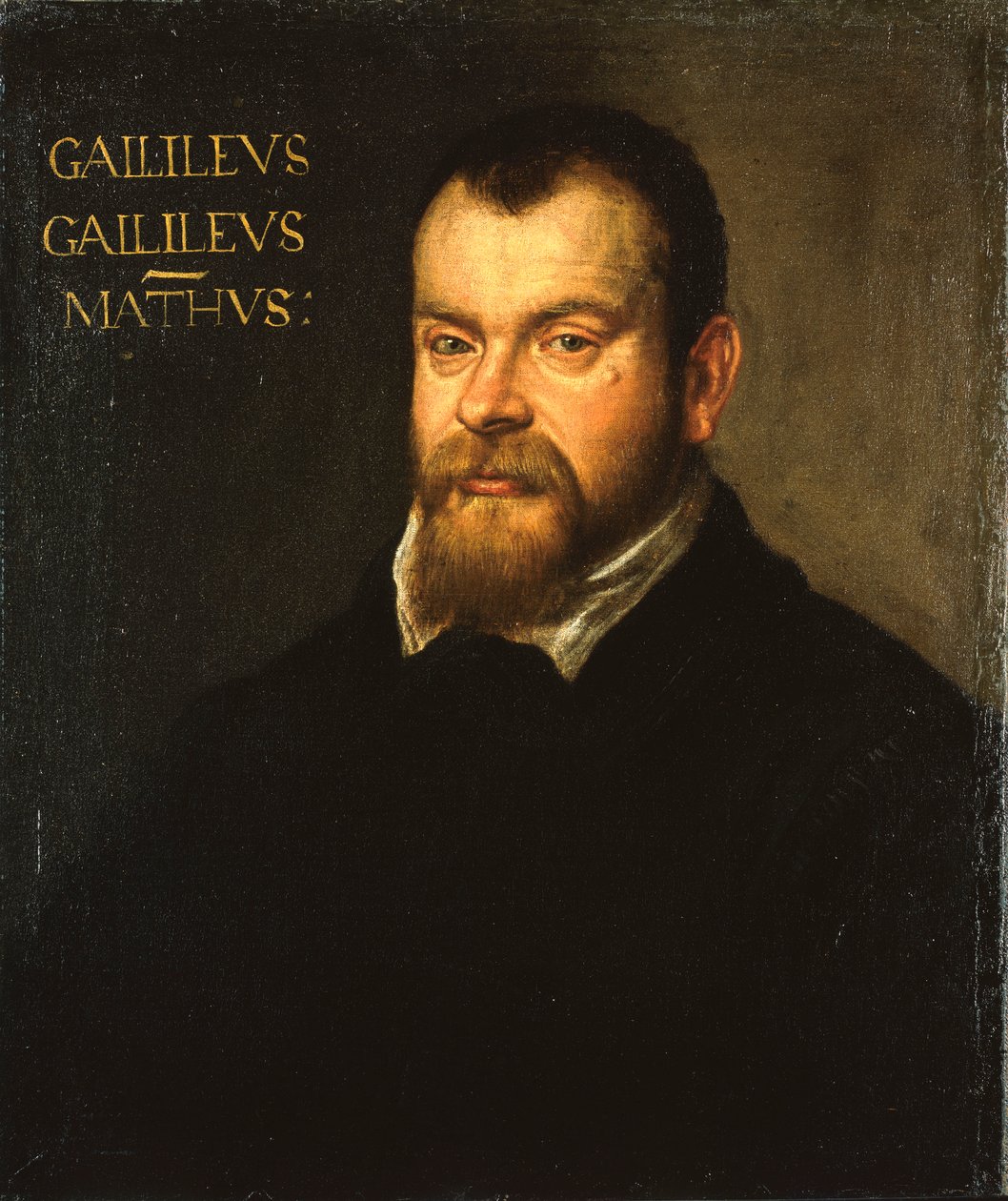 Galileo Galilei (1564-1642), ok. 1602-07 (olej na płótnie) autorstwa Francesco Apollodoro