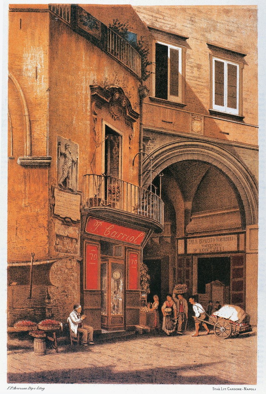 Włochy, Neapol, siedziba Porto Street autorstwa Francesco Aversano