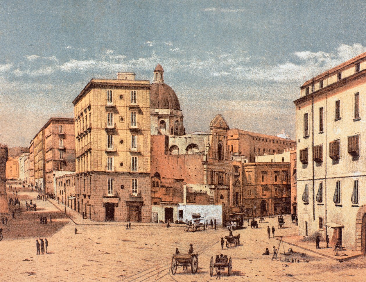 Plac San Francesco przy Porta Capuana w Neapolu autorstwa Francesco Aversano