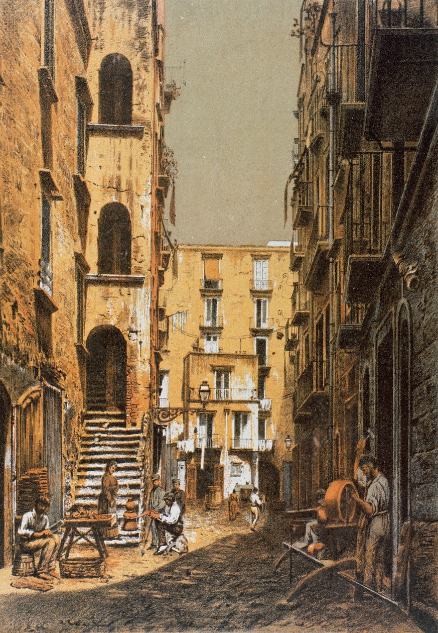 Vico Calderai Porto, w Neapolu autorstwa Francesco Aversano