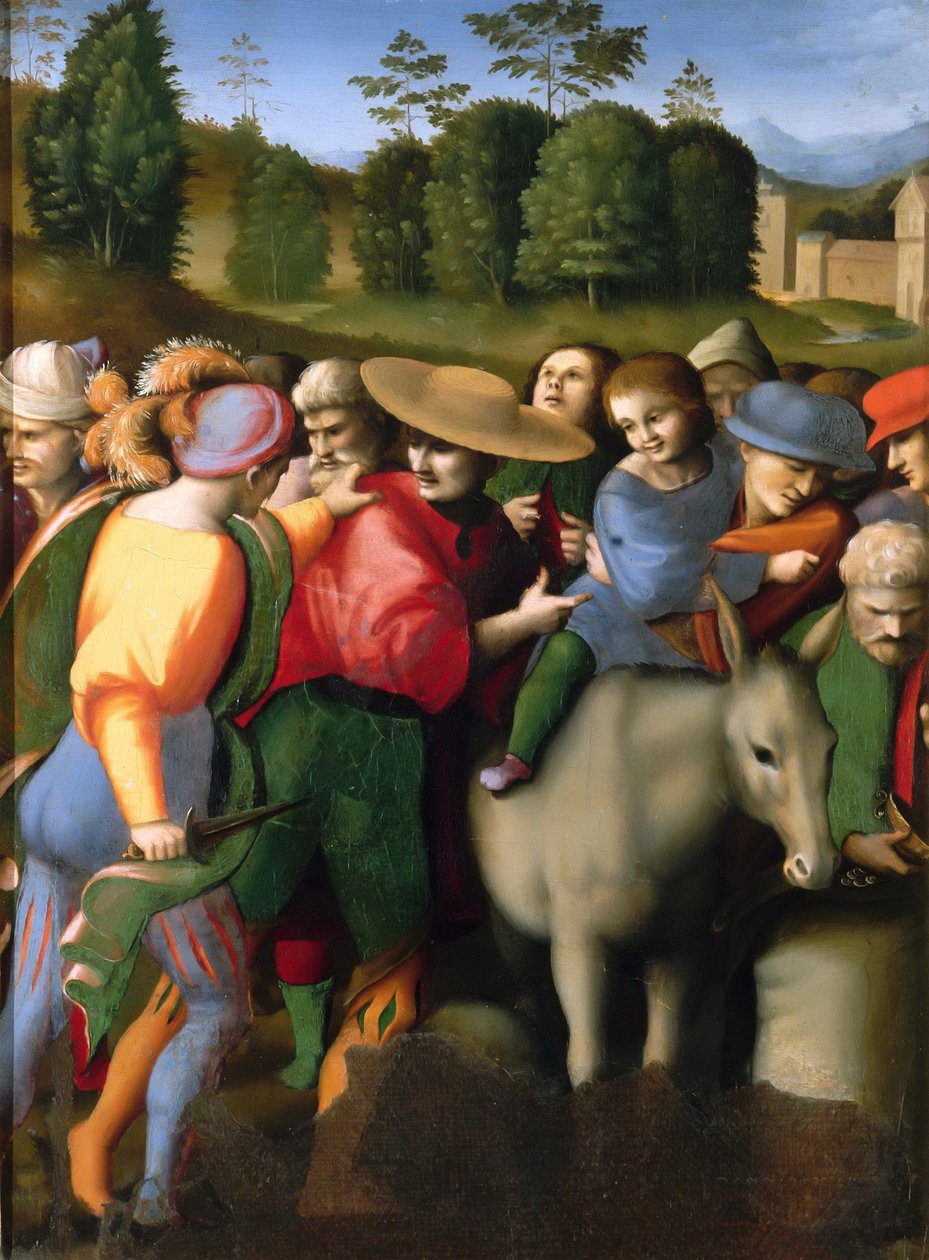 Legenda o Józefie: Znalezienie Czapki, 1515-1516. autorstwa Francesco Bacchiacca