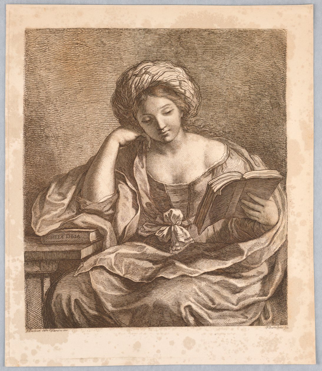 Sybil z książką autorstwa Francesco Bartolozzi