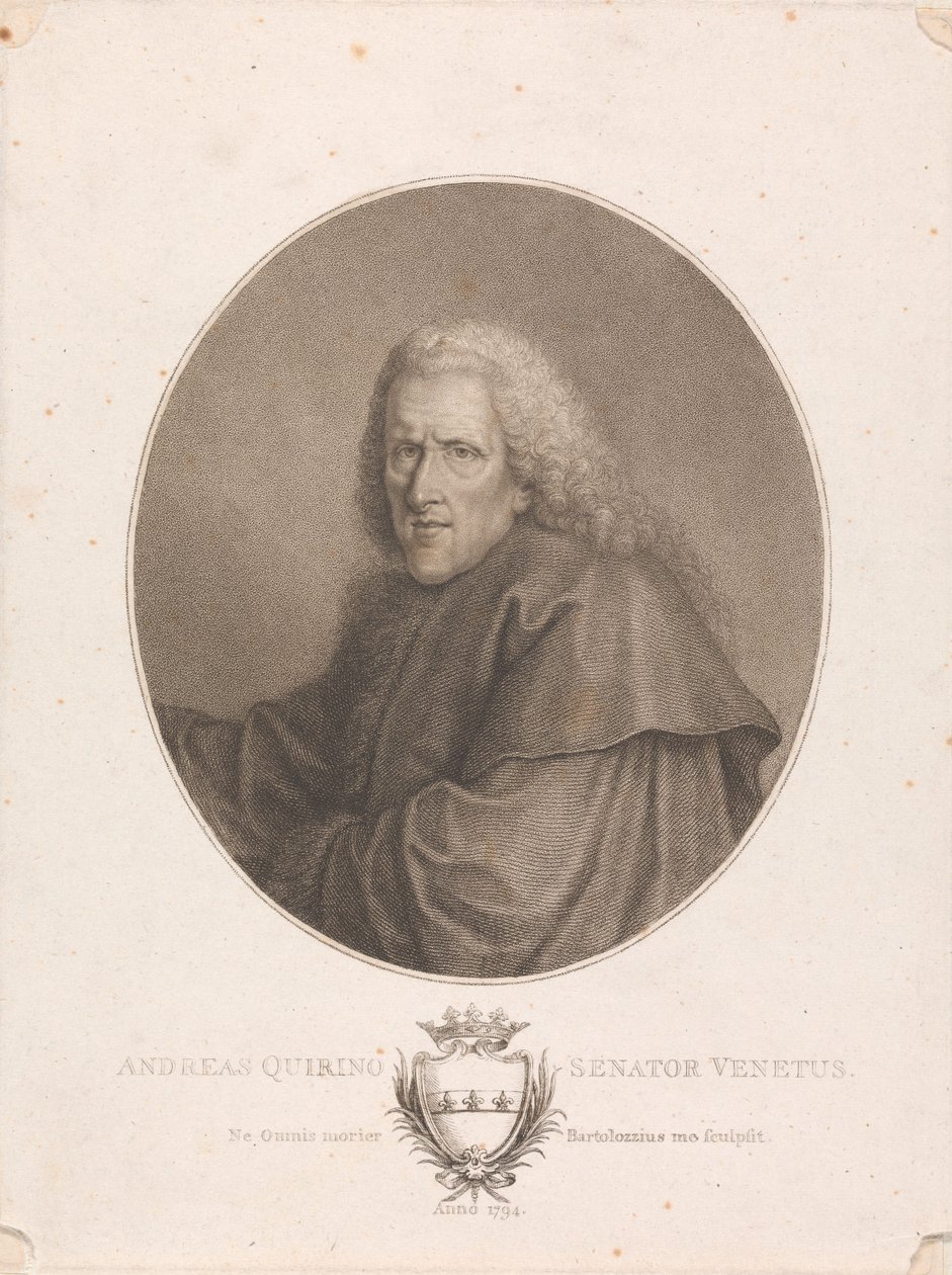 Andreas Quirino, senator wenecki autorstwa Francesco Bartolozzi