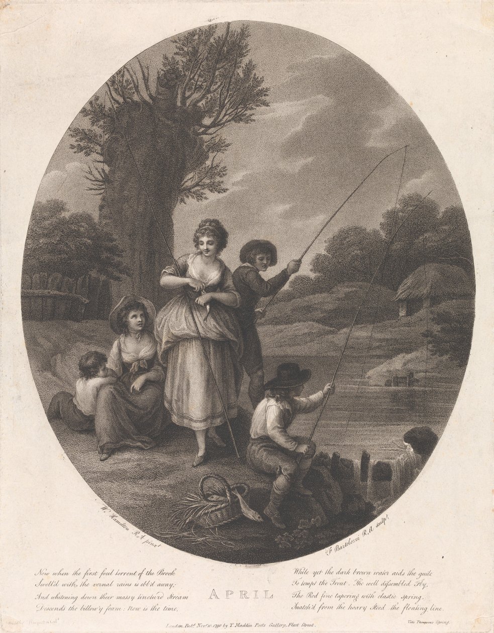 Kwiecień autorstwa Francesco Bartolozzi