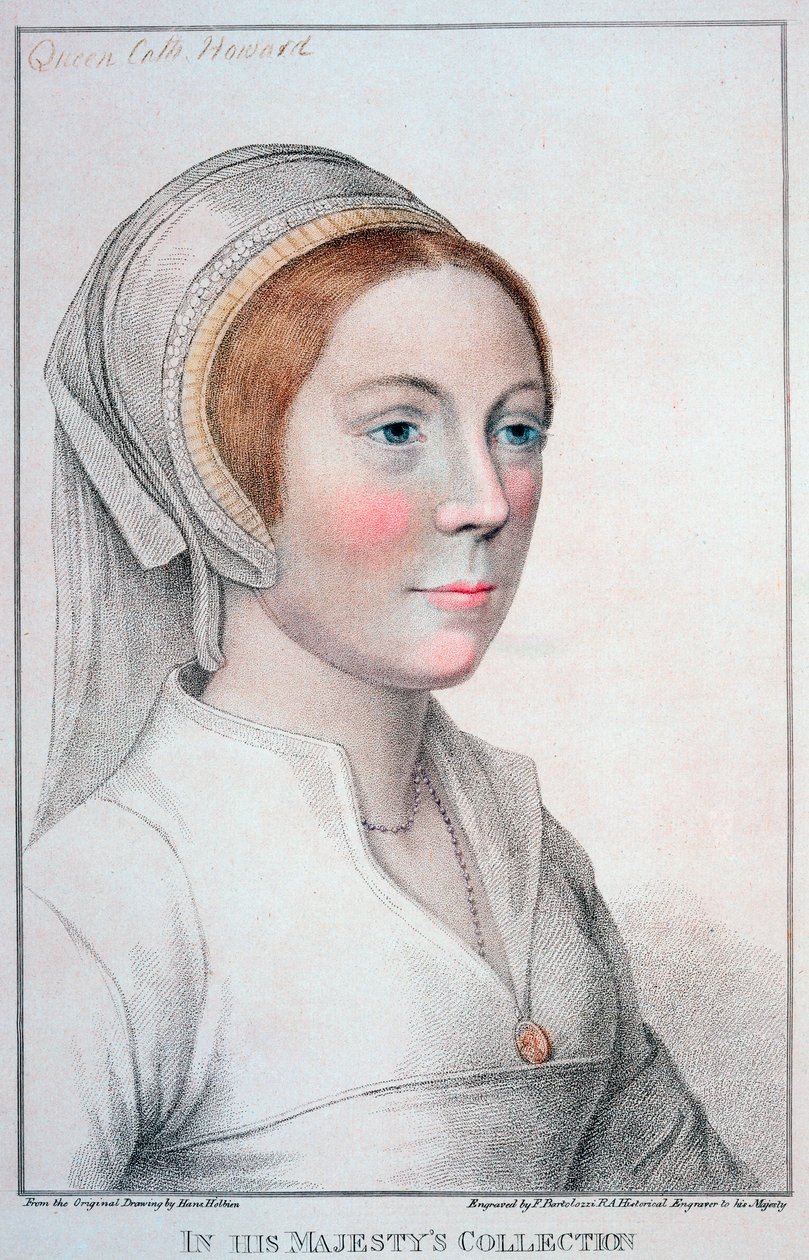 Katarzyna Howard, piąta żona Henryka VIII, 1796 autorstwa Francesco Bartolozzi