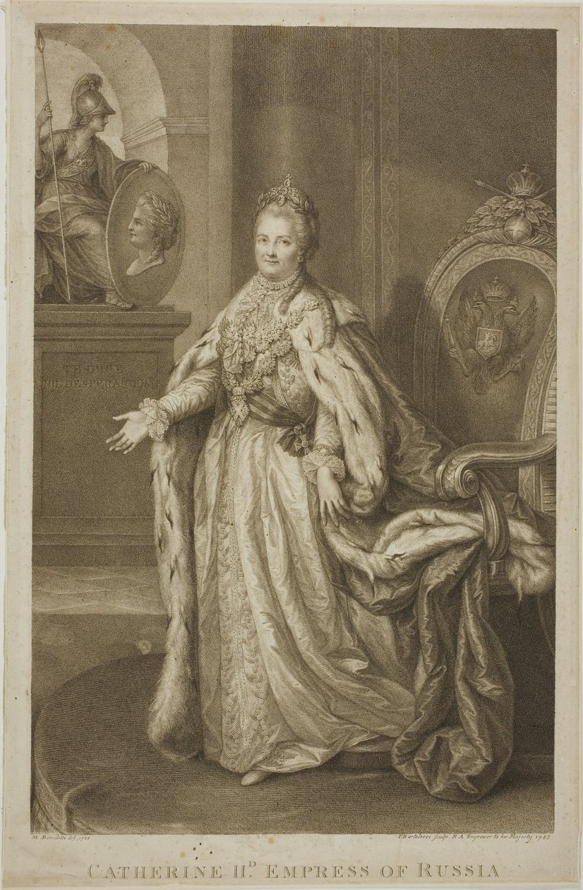 Katarzyna II, cesarzowa Rosji autorstwa Francesco Bartolozzi
