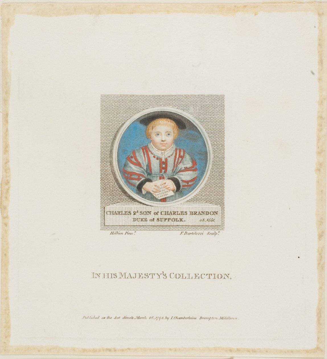 Karol Brandon autorstwa Francesco Bartolozzi